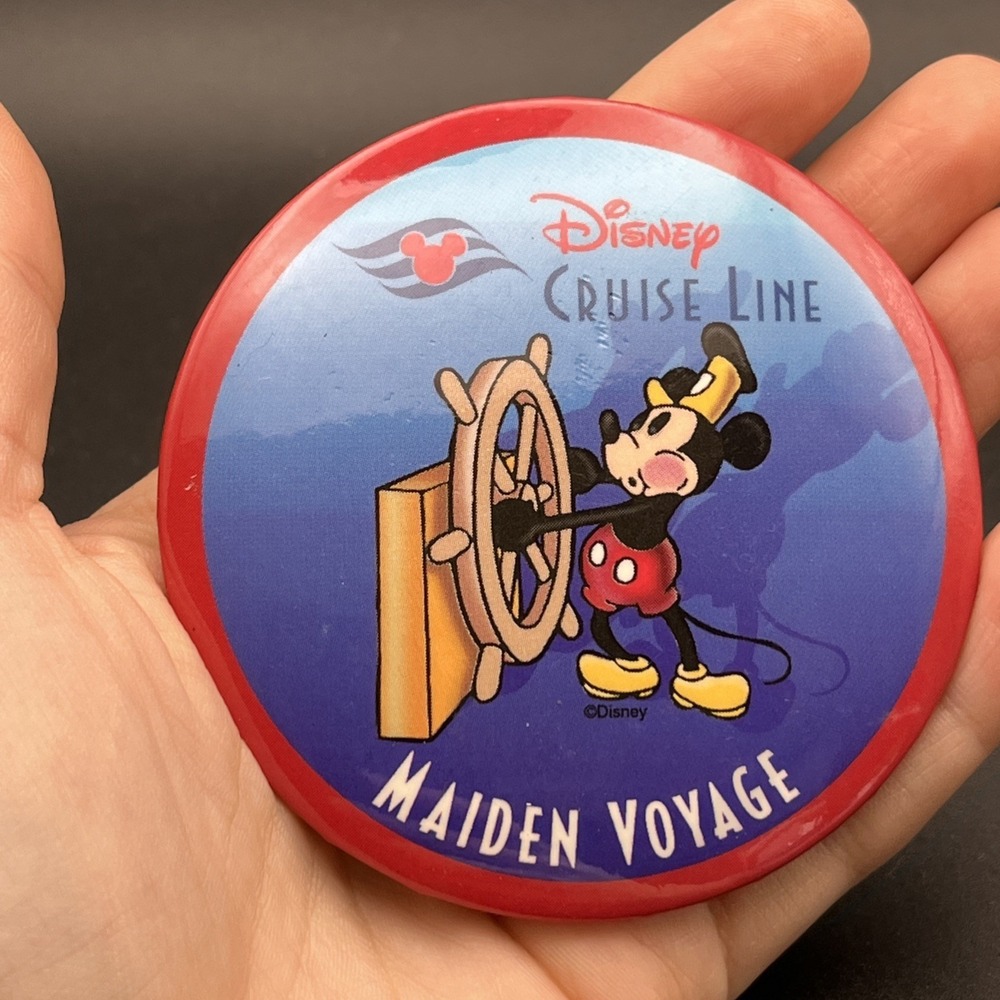 Disney‎ Cruise Line Maiden Voyage Mickey Mouse Button Pin